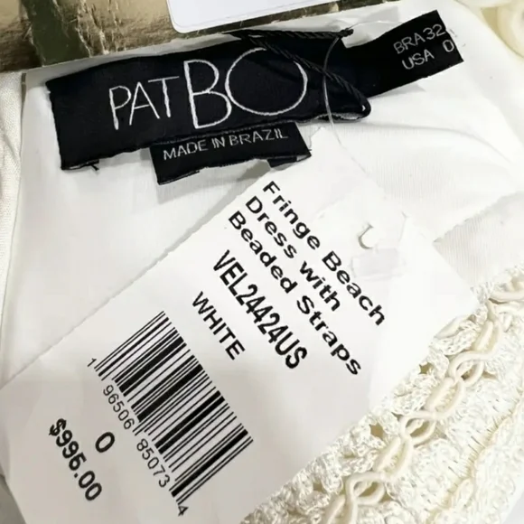 PatBO Fringe Beach Dress with Pearl Straps - Picture 6 of 16